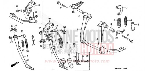 STAENDER (CBR1000FH/FJ/FM) CBR1000FJ de 1988